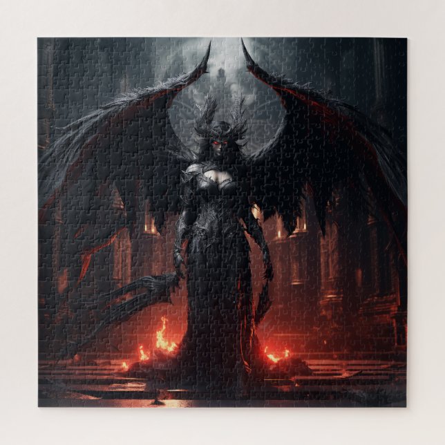 Quebra-cabeça Anjo Negro (Vertical)