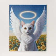 Quebra-cabeça Anjo Persa Branco