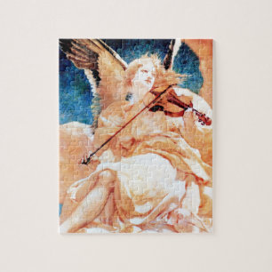 Quebra-cabeça Anjo que joga a pintura do violino
