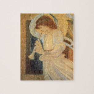 Quebra-cabeça Anjo que joga o Flageolet por Burne Jones