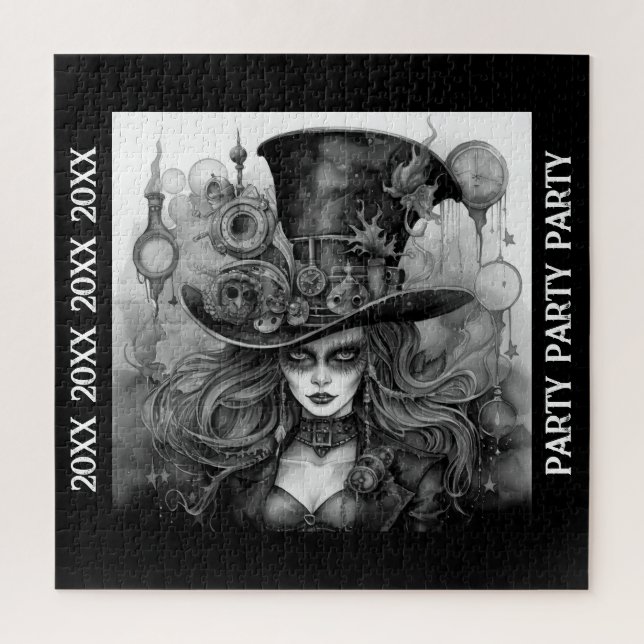 Quebra-cabeça Ano Novo Festa de Halloween de Aniversário Steampu (Vertical)