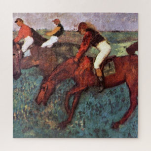 Quebra-cabeça Antes de iniciar o treinamento do Jockeis - pintur