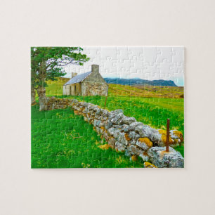 Quebra-cabeça Antiga Cabana Irlandesa Galway Irlanda.