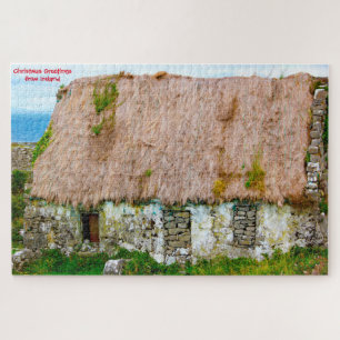 Quebra-cabeça Antiga Cabana Irlandesa Galway Irlanda. Quebra-cab