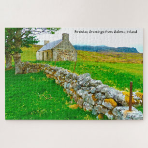 Quebra-cabeça Antiga Cabana Irlandesa Galway Irlanda. Quebra-Cab