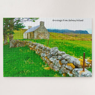 Quebra-cabeça Antiga Cabana Irlandesa Galway Irlanda. Quebra-Cab