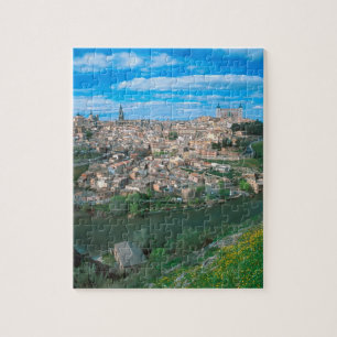 Quebra-cabeça Antiga cidade de Toledo, Espanha.