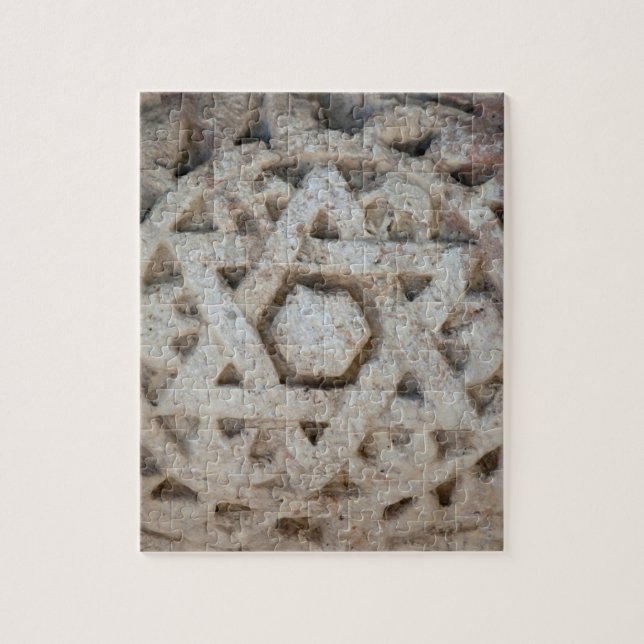 Quebra-cabeça Antiga escultura da Estrela de Davi, Israel (Vertical)