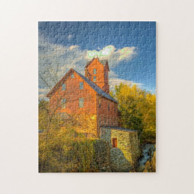 Quebra-cabeça Antiga Moinho em Vermont . (Vertical)