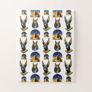 Quebra-cabeça Antiga Pirâmide do Egito, Anubis - Design