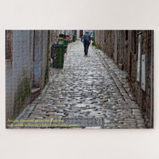 Quebra-cabeça Antiga Rua Cobblestone de Rovinj Croácia Grande
