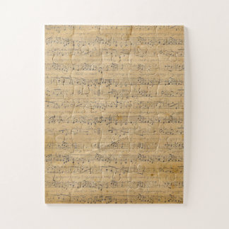 Quebra-cabeça Antiga Vintage Antique Music Sheet-11