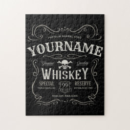 Quebra-cabeça Antigo Bar de Licenciamento de Vintage Personaliza