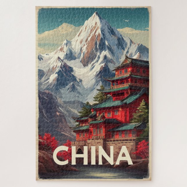Quebra-cabeça Antigo da China (Vertical)