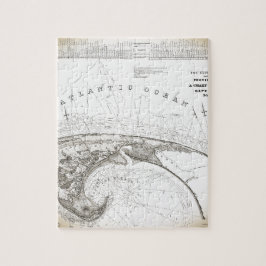 Quebra-cabeça Antigo Vintage Provincetown Cape Cod Map