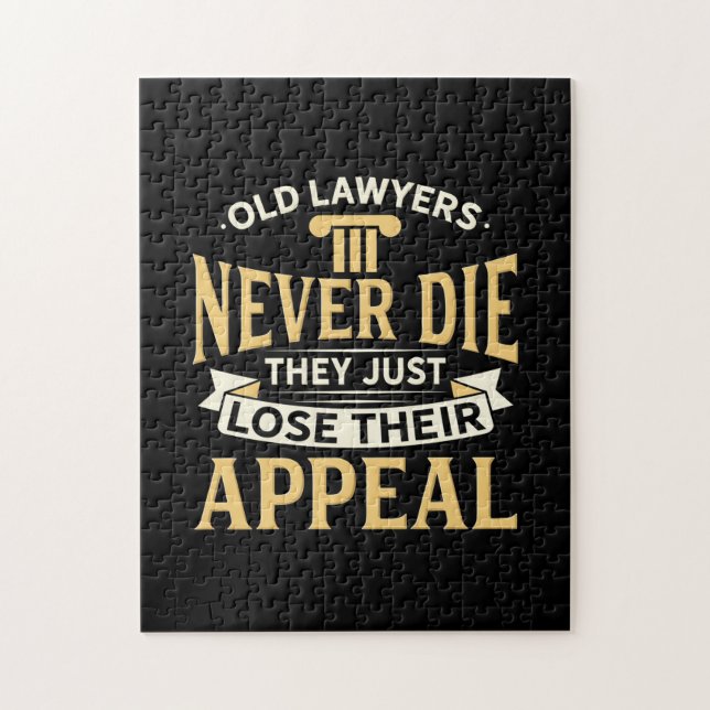 Quebra-cabeça Antigos Advogados Eles Apenas Perder O Apelo (Vertical)