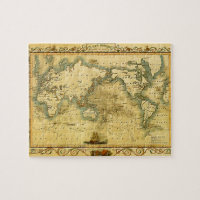 Antigos Continentes de Mapa do Atlas do Velho Mund
