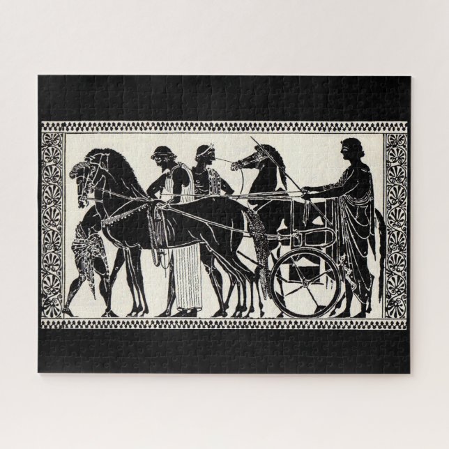 Quebra-cabeça Antigos homens e cavalos romanos (Horizontal)