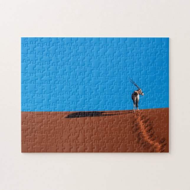 Quebra-cabeça Antílope do Oryx no deserto de Namib (Horizontal)