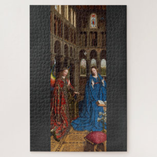Quebra-cabeça Anunciação de Van Eyck Premium Luz da Catedral