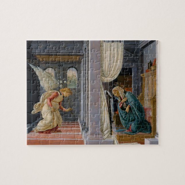 Quebra-cabeça Anunciação por Sandro Botticelli (Horizontal)