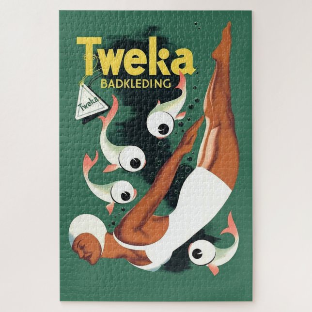 Quebra-cabeça Anúncio de biquíni Tweka de 1950 (Vertical)