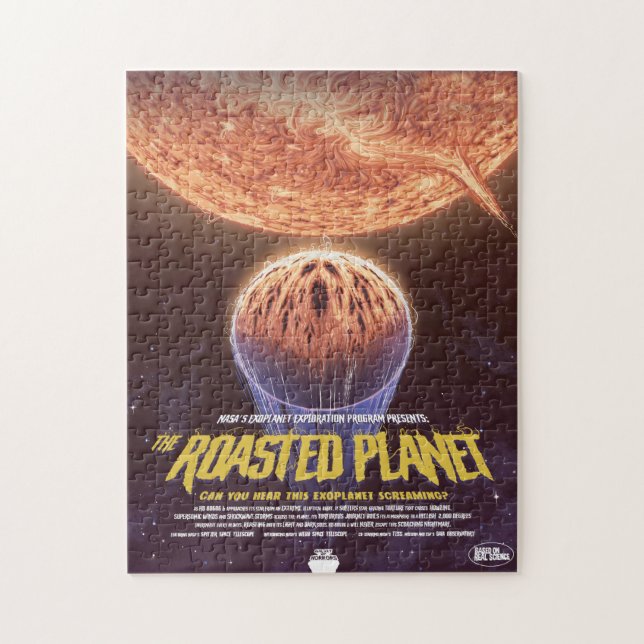 Quebra-cabeça Anúncio De Filme De Horror Sci-Fi, O Planeta Rosta (Vertical)