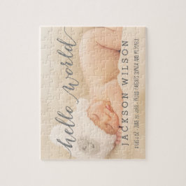 Quebra-cabeça Anúncio de nascimento de bebê bonito