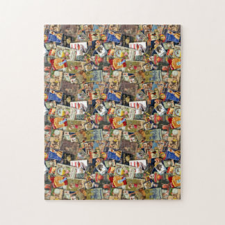 Quebra-cabeça anúncio de vintage