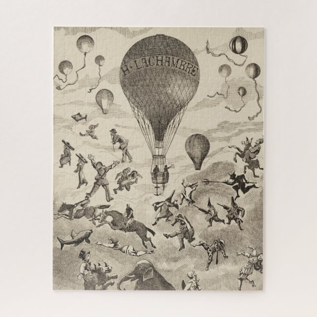 Quebra-cabeça Anúncio Francês Para Fabricante De Balões (Vertical)