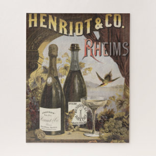 Quebra-cabeça Anúncio Vintage Para Champanhe Henriot & Co. Rheim