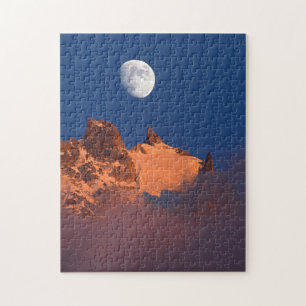 Quebra-cabeça Ao nascer do sol   Aiguille du Plan Chamonix, Fran