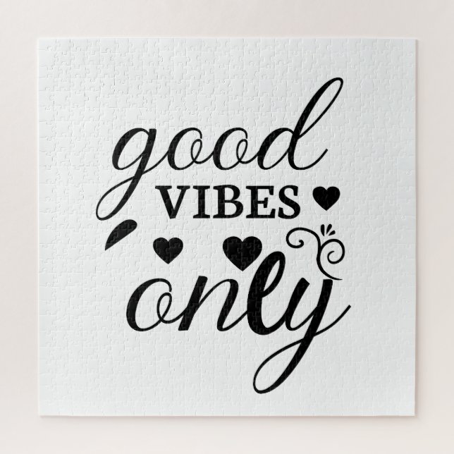 Quebra-cabeça Apenas boas vibrações (Vertical)