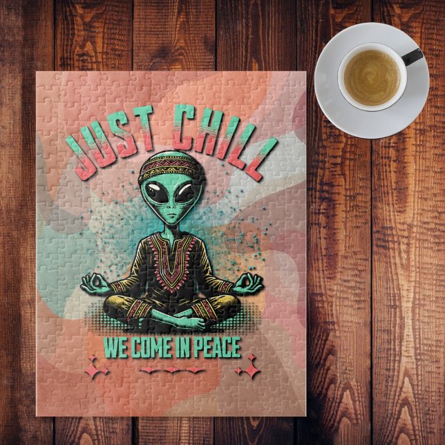 Quebra-cabeça Apenas relaxe, nós viemos em paz (Criador carregado)
