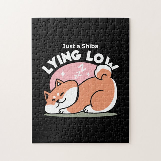 Quebra-cabeça Apenas um Shiba Mente Baixo: Design de Shiba Inu C (Vertical)