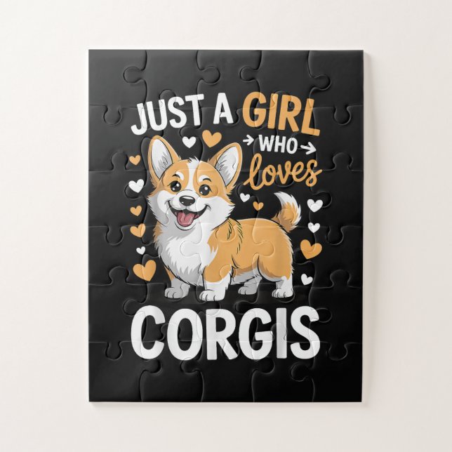 Quebra-cabeça Apenas Uma Garota Que Ama Corgis (Vertical)
