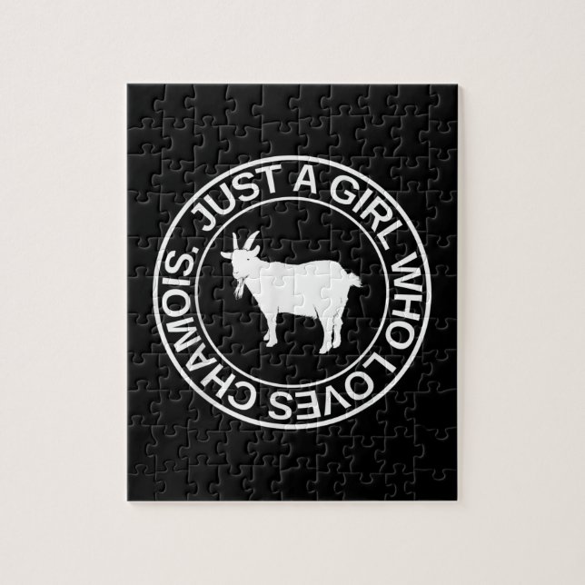 Quebra-cabeça Apenas Uma Menina Que Ama Chamois Presente Para As (Vertical)