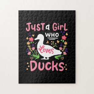 Quebra-cabeça Apenas Uma Menina Que Ama Patos