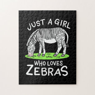 Quebra-cabeça Apenas Uma Menina Que Ama Zebras