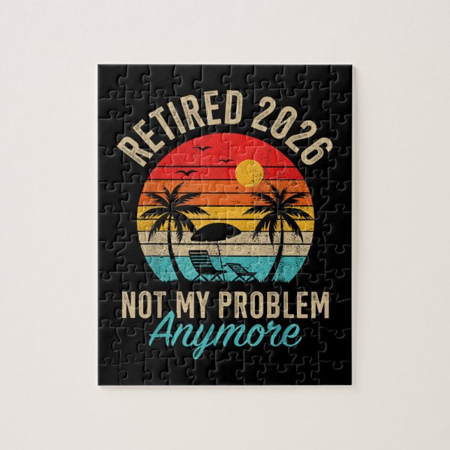 Quebra-cabeça Aposentado 2026 não é mais meu problema Aposentado (Vertical)