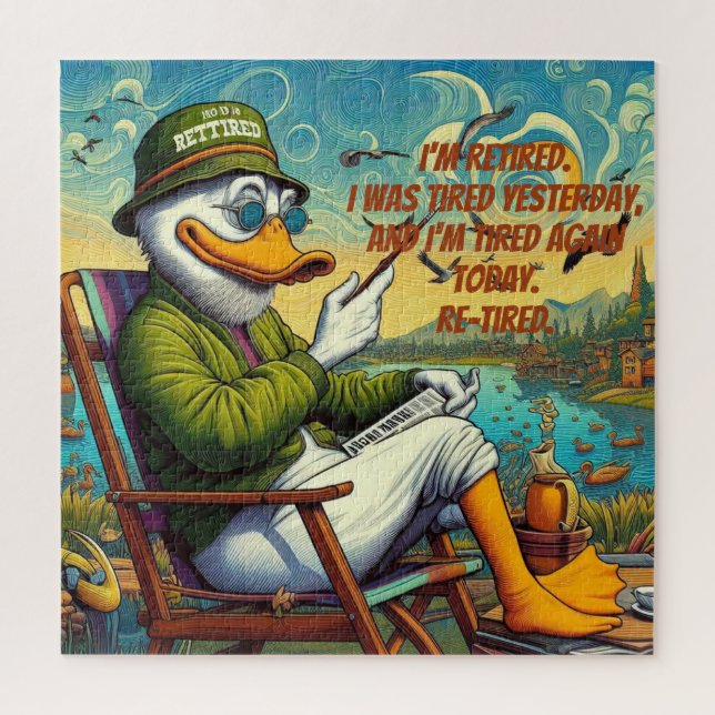 Quebra-cabeça Aposentado e reaxado (Vertical)