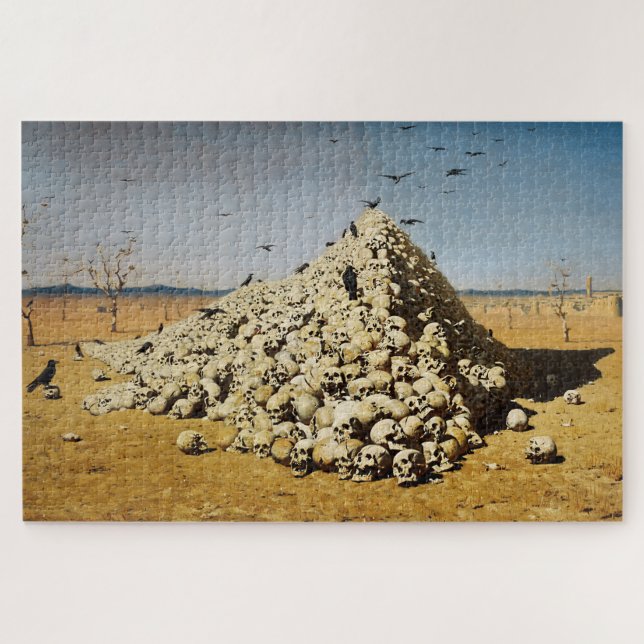 Quebra-cabeça Apoteose da Guerra (morte e destruição) (crânios) (Horizontal)