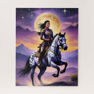 Quebra-cabeça Appaloosa Horse Watercolor Lepard