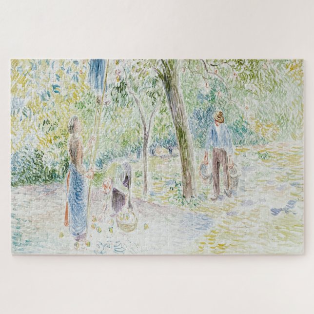 Quebra-cabeça Apple Picking (1884-1885) apresentada por Camille  (Horizontal)