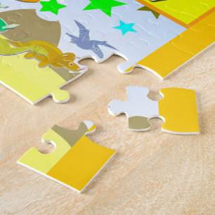 Quebra-cabeça Aprenda seu ABC com dinossauros A a alfabeto de Z