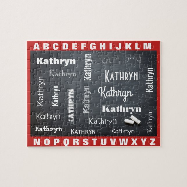 Quebra-cabeça Aprendendo Infantil Para Nome Ortográfico (Horizontal)