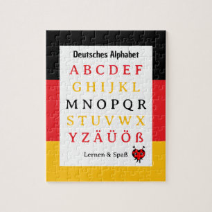 Quebra-cabeça Aprender alfabeto alemão & Puzzle divertido