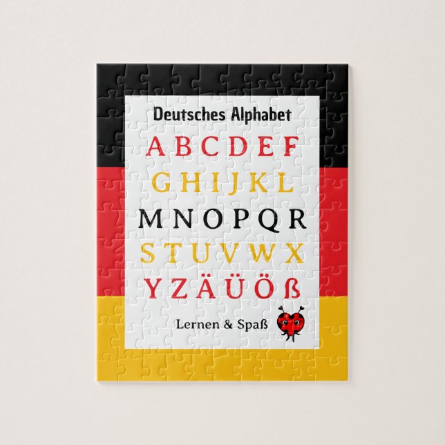 Quebra-cabeça Aprender alfabeto alemão & Puzzle divertido (Vertical)