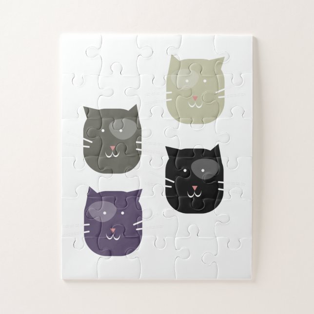 Quebra-cabeça Aprendizado em Casa C Gatinho Fofo (Vertical)