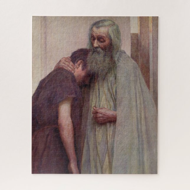 Quebra-cabeça Aproximação de casa (Pai e Filho) (Vertical)